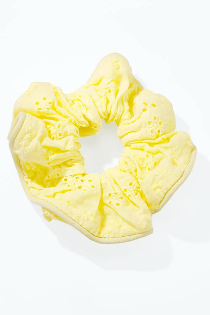 Embroidered elastic scrunchie 12cm FQ220XQ