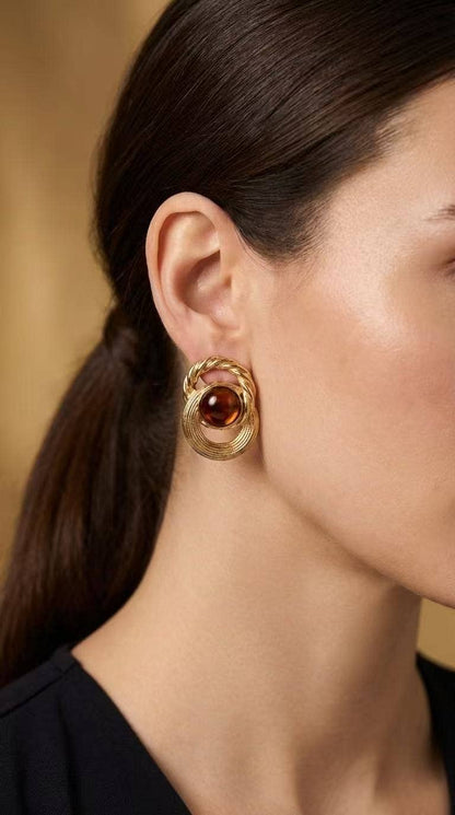 Boucles d'oreille en acier inoxydable 124RX250