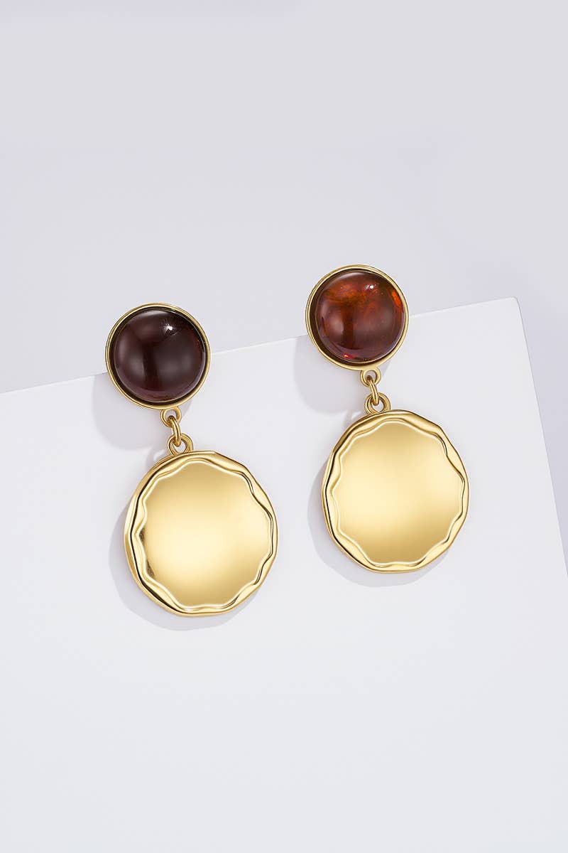 Boucles d'oreille en acier inoxydable 124RX232