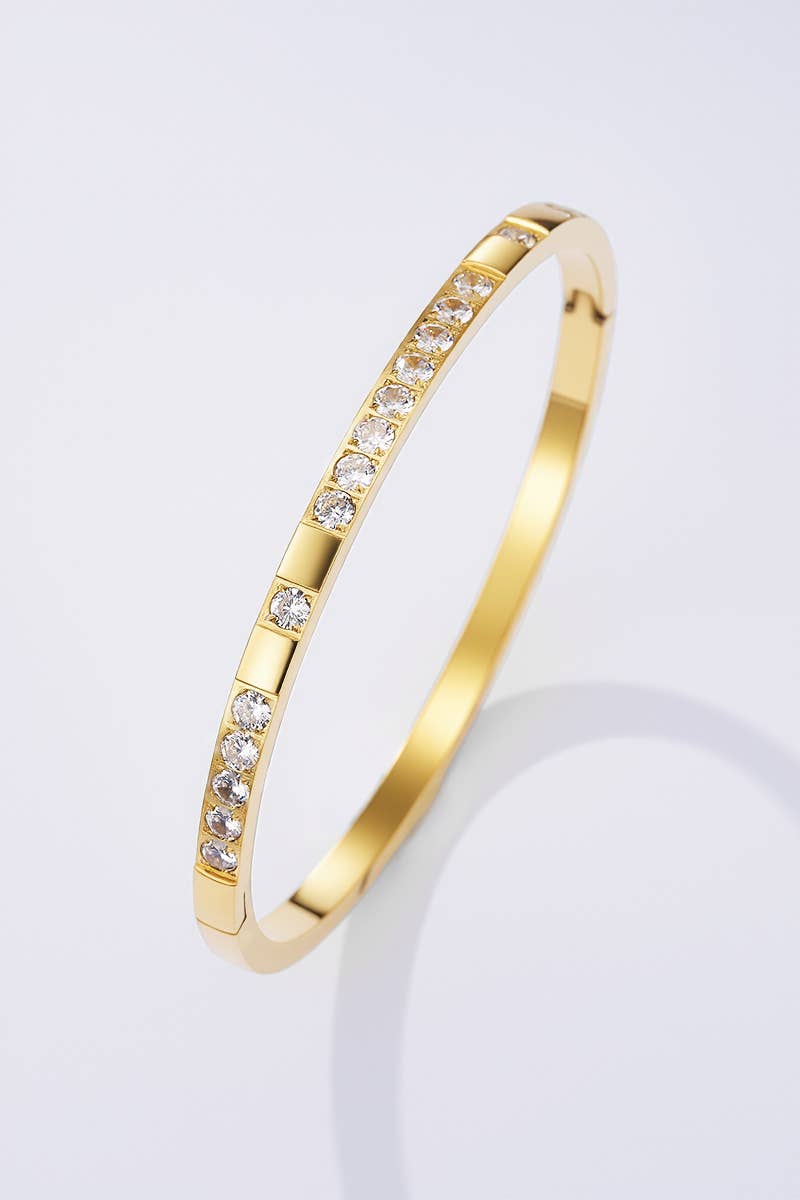 Stainless steel bangle bracelet 324AQ304