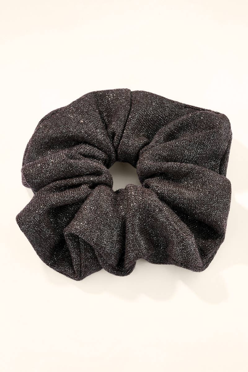 Glitter knit scrunchie 12 cm FQ152XJ