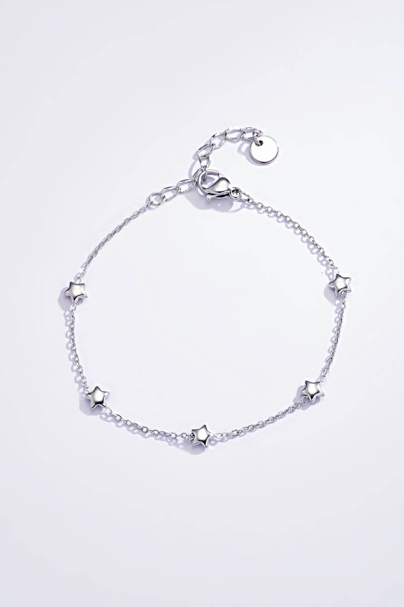 Bracelet étoiles en acier inoxydable 324AQ46