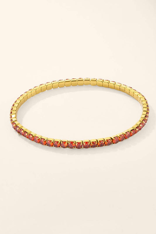 Bracelet rivière élastique en acier inoxydable 324AQ409