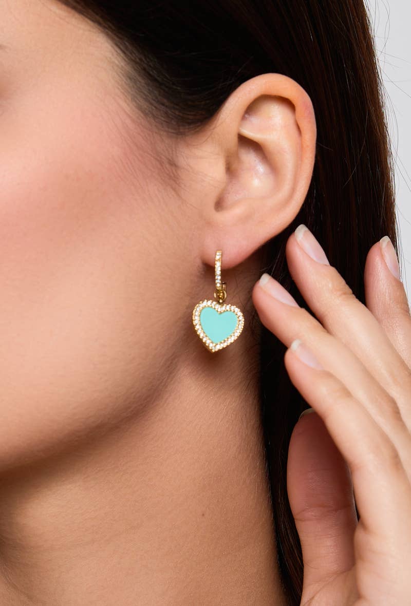 Boucles d'oreilles pendantes en acier inoxydable 124AQ150