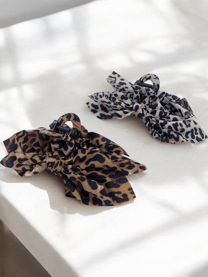 Leopard hair clip ZE20