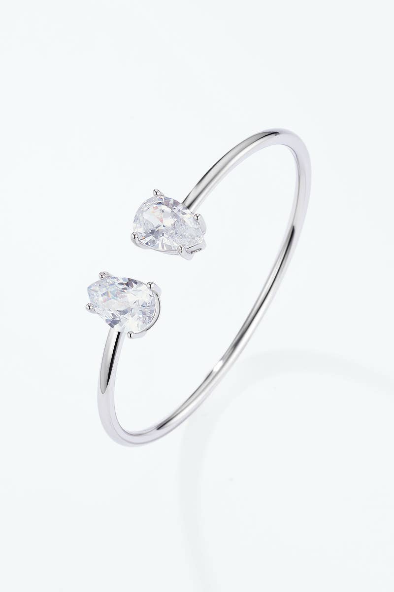 Stainless steel bangle bracelet 324AQ520
