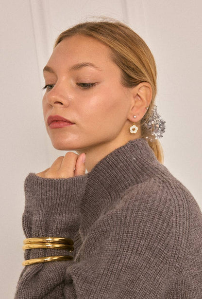 Boucles d'oreilles en acier inoxydable 124RX214