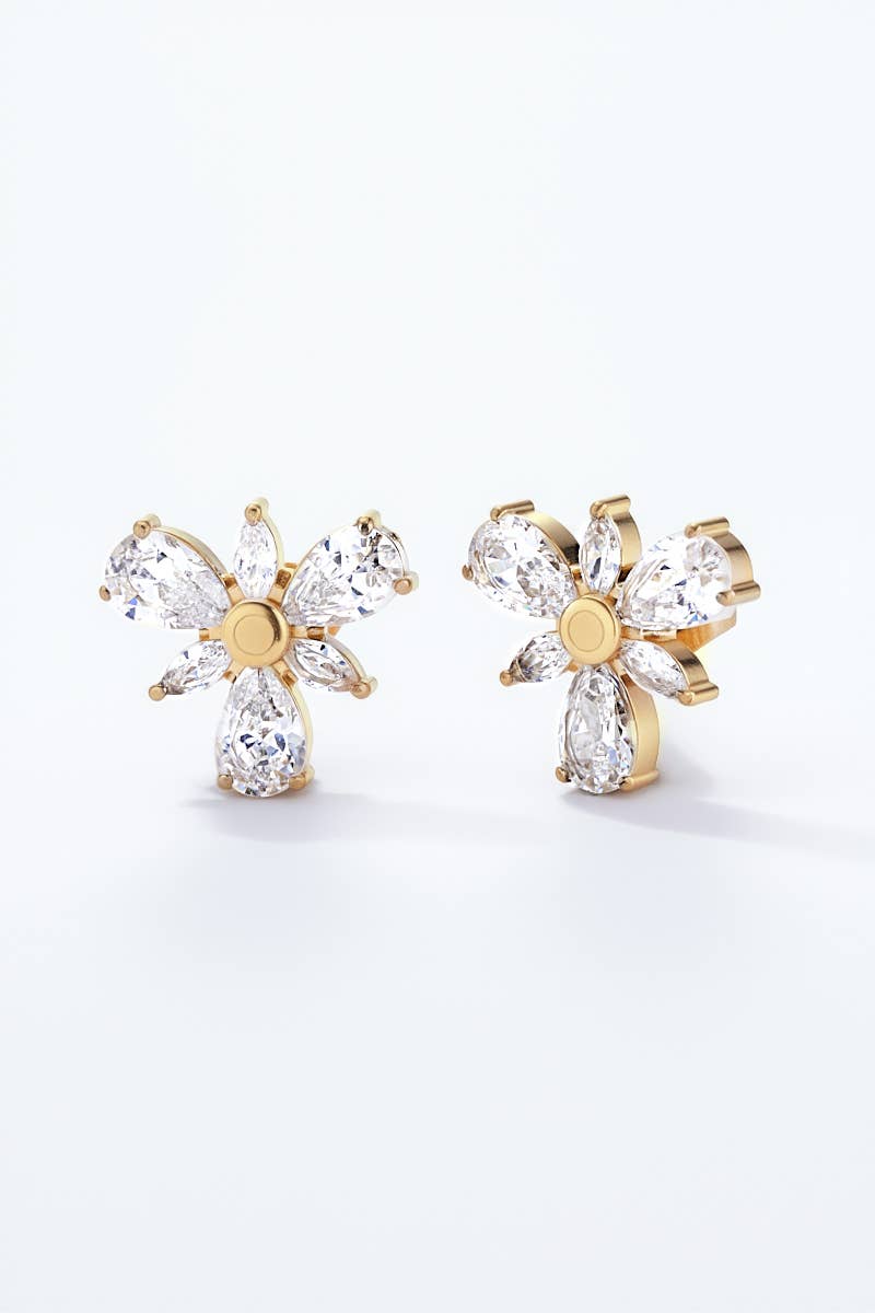 124RX137 stainless steel earrings