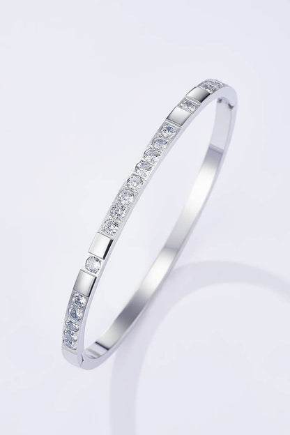 Stainless steel bangle bracelet 324AQ304