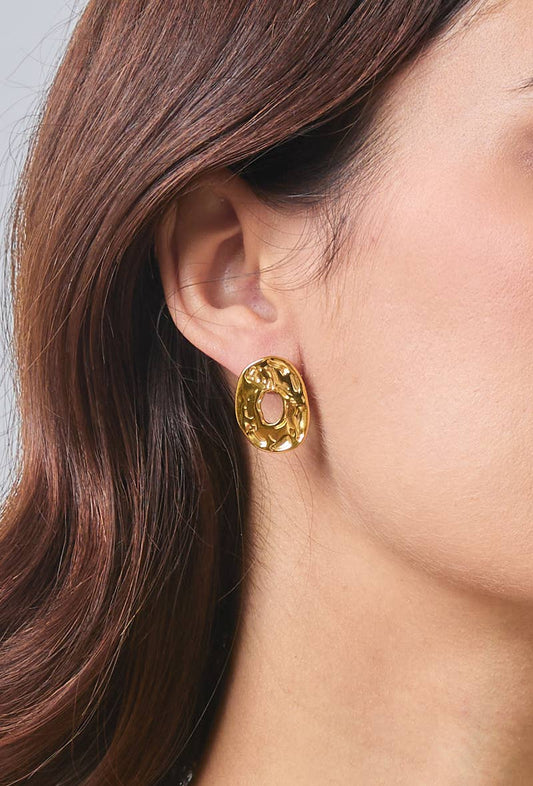Boucles d'oreilles en acier inoxydable 124DY26