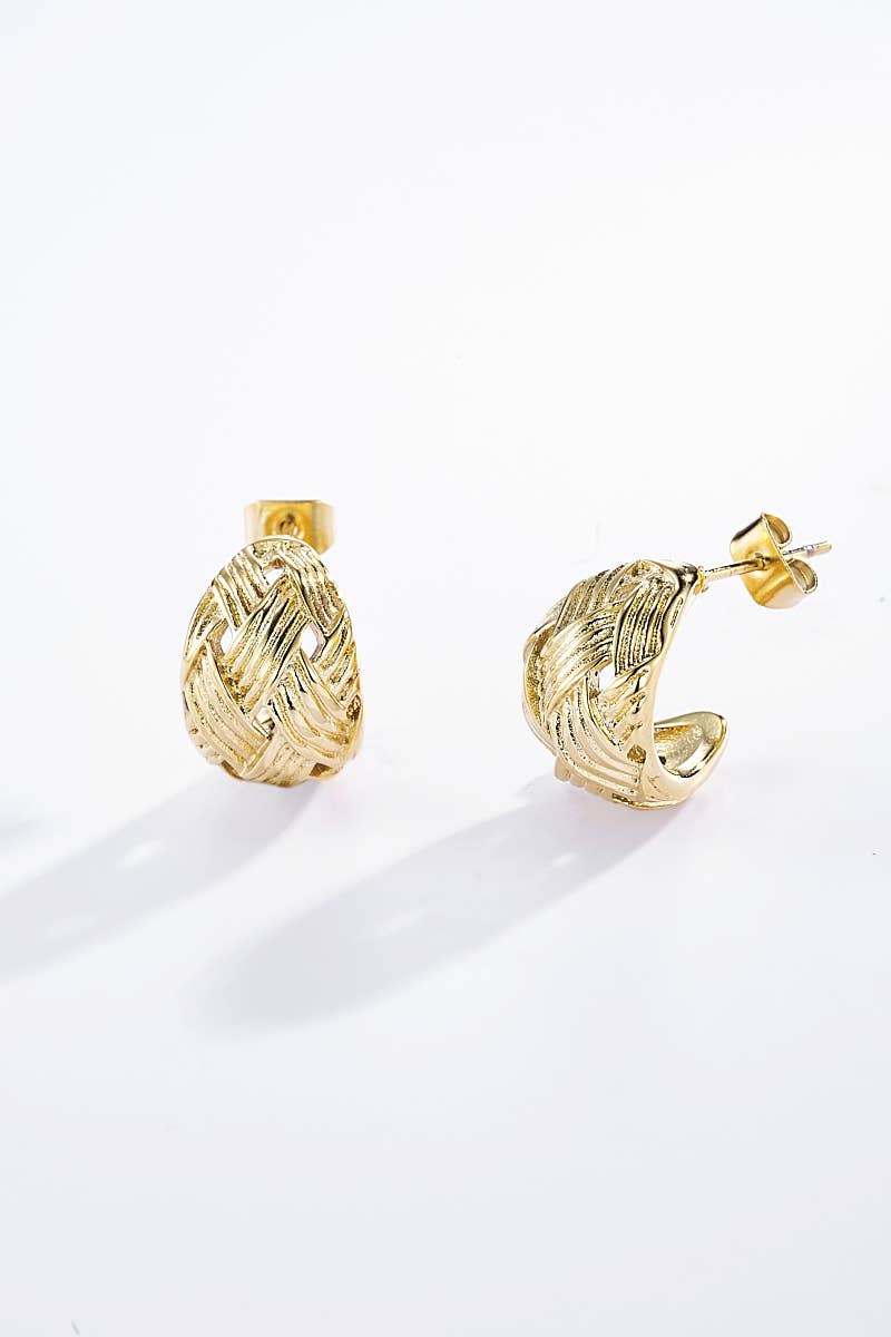 Boucles d'oreilles en acier inoxydable 124AQ237