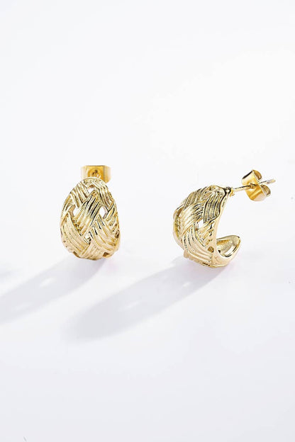 Boucles d'oreilles en acier inoxydable 124AQ237