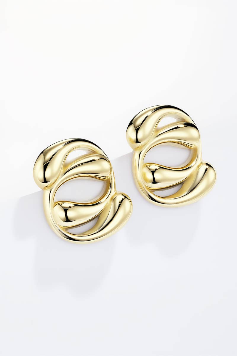 Stainless steel earrings 124AQ364