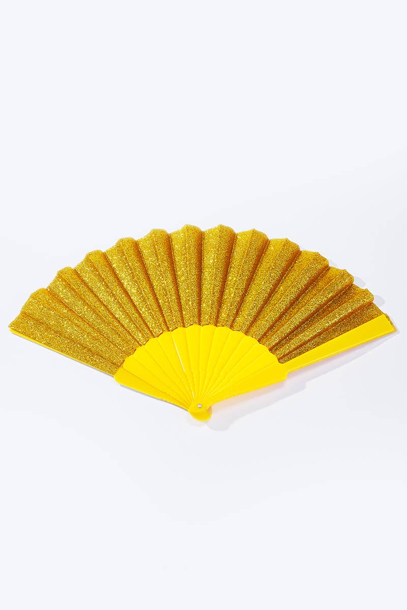 Éventail pailleté coloré 23cm SZ006