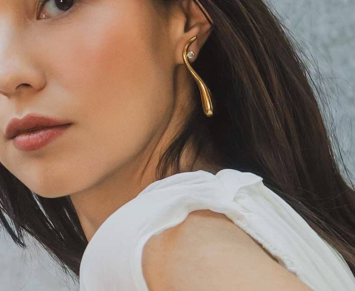 Stainless steel earrings 124CA41