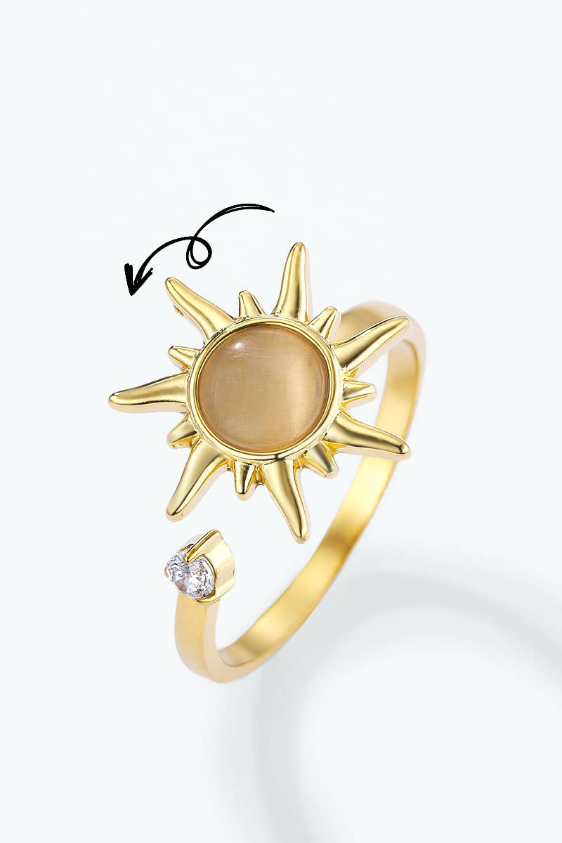 Stainless steel anti-stress spinner ring 424RX376
