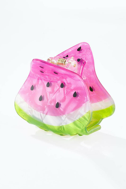 Pearlescent watermelon hair clips YH152LY