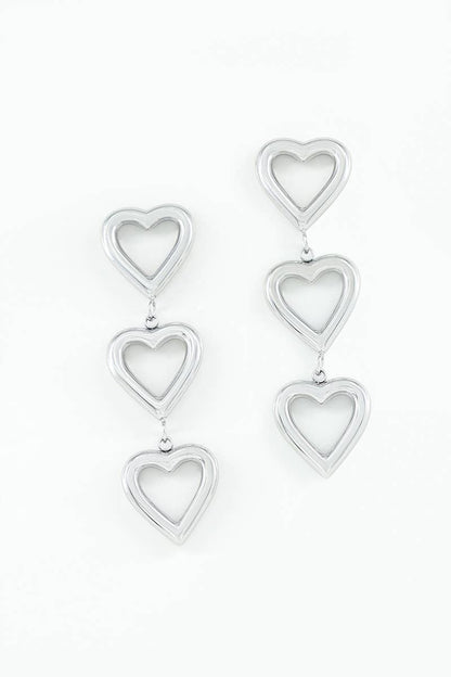 Boucles d'oreilles en acier inoxydable 124AQ303