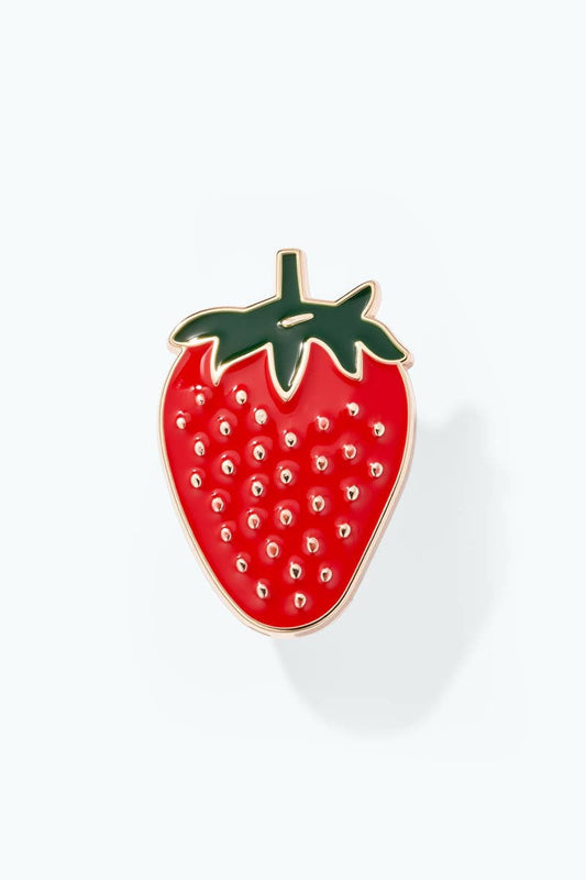 Pin's en résine Fraise 3cm BHY111XC