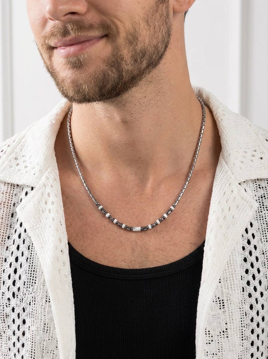 Collier HOMME en acier inoxydable 324OP019AQ