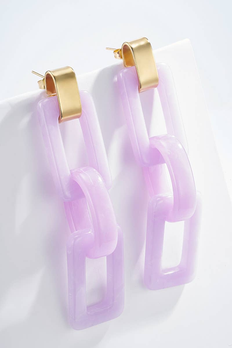 Boucles d'oreilles en acier inoxydable 124CP10