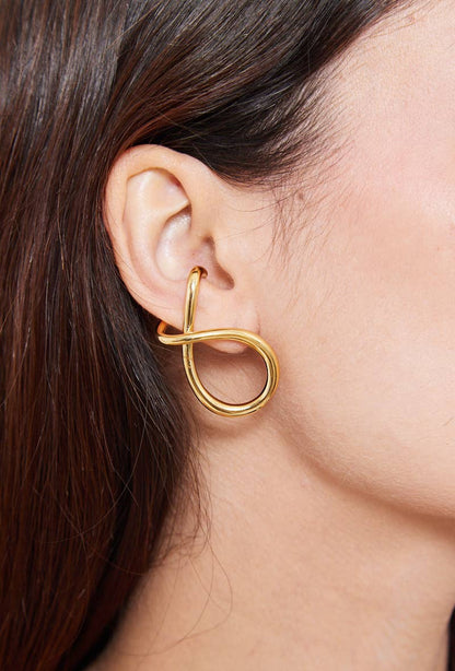 Boucles d'oreilles en acier inoxydable 124AQ344