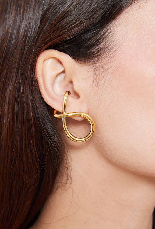 Boucles d'oreilles en acier inoxydable 124AQ344