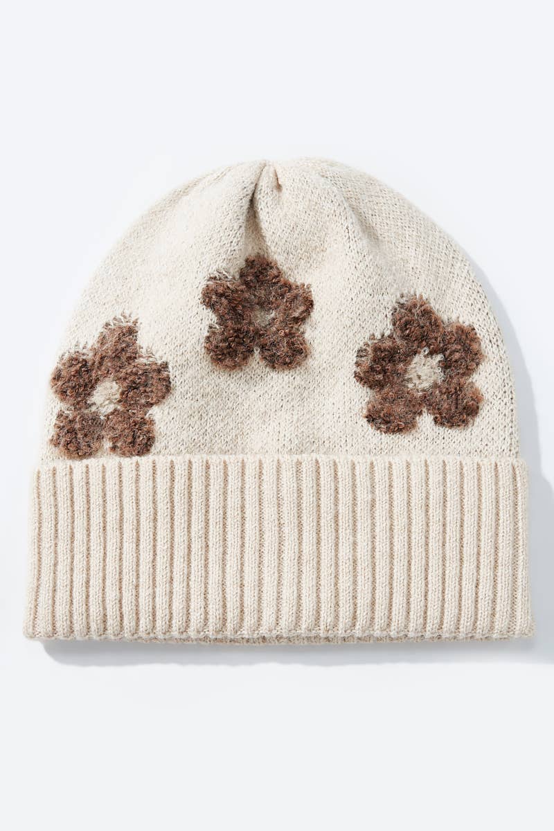Floral wool beanie MJ206SD