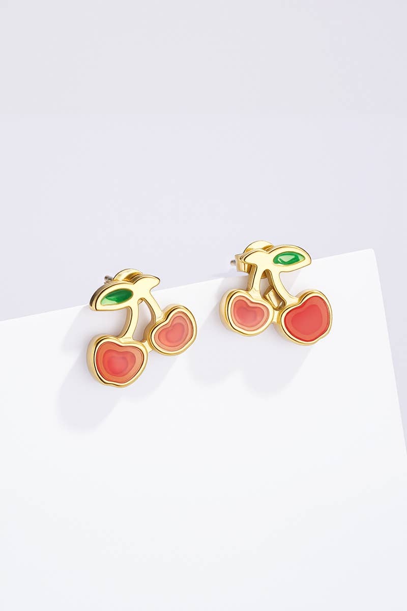 Stainless steel earrings 124AQ421