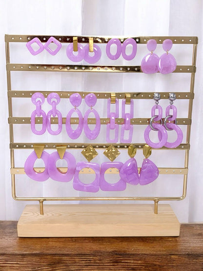 Stainless steel earring set SET83