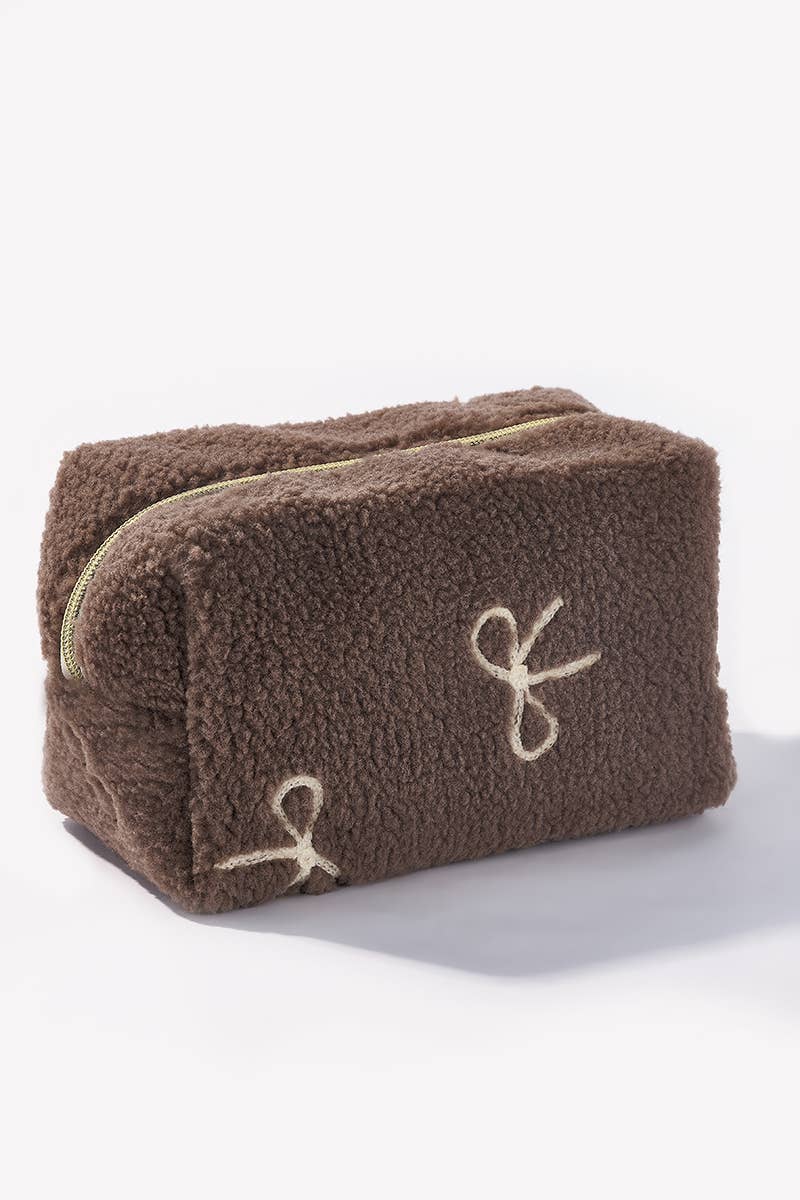 Trousse de maquillage Teddy avec nœud papillon CY235JH