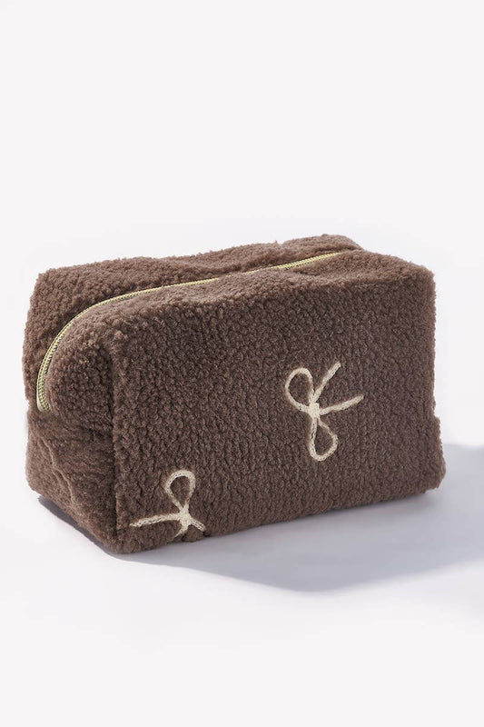 Trousse de maquillage Teddy avec nœud papillon CY235JH