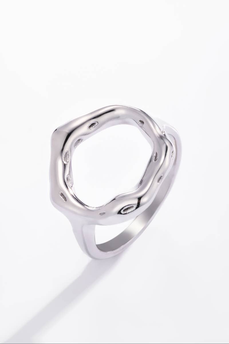 Bague texturé en acier inoxydable 424YC04