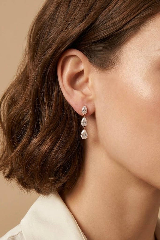 Boucles d'oreille en acier inoxydable 124AQ752