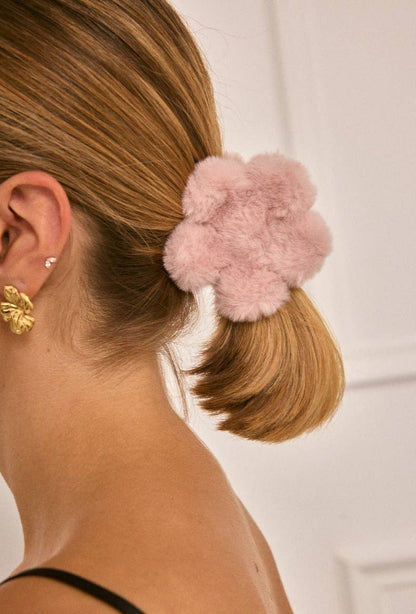 Pince à cheveux fausse fourrure YH205YJ
