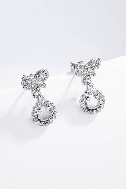Stainless steel earrings 124AQ248
