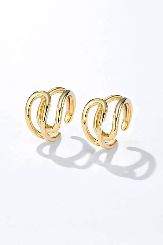 Boucles d'oreilles sans perçage en acier inoxydable 124AQ355