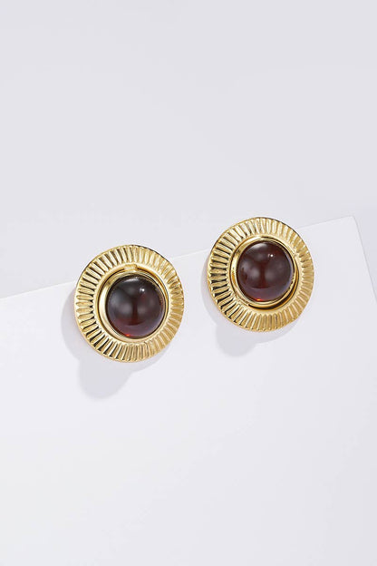 124RX253 stainless steel earrings