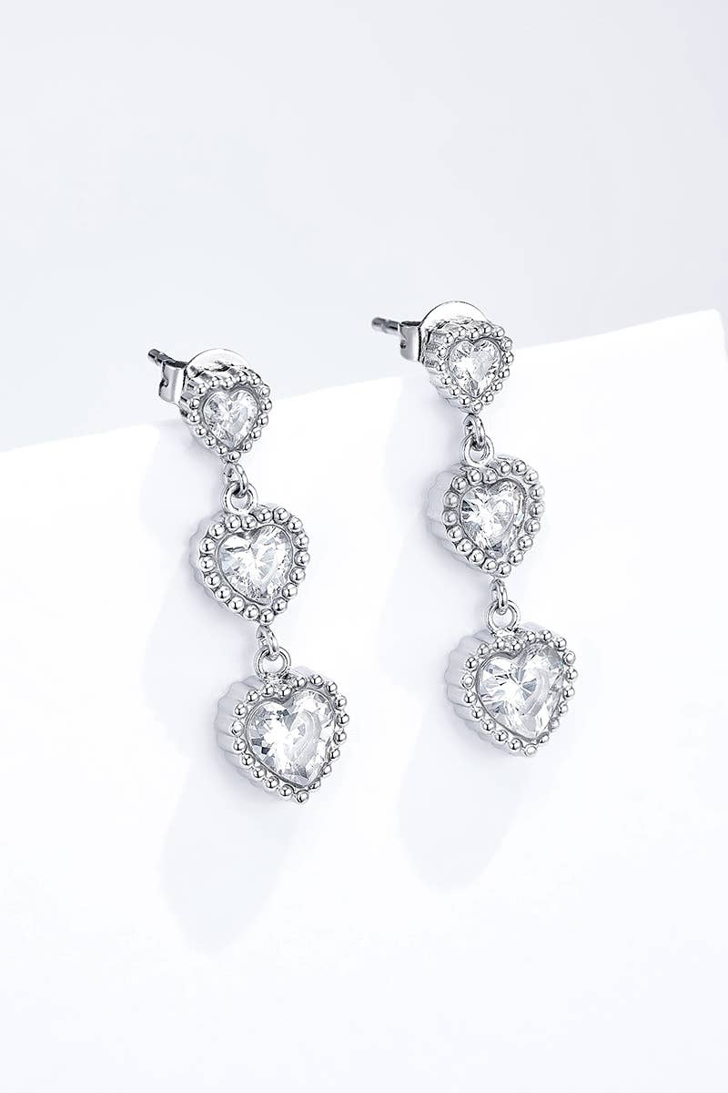 Boucles d'oreilles en acier inoxydable 124AQ350