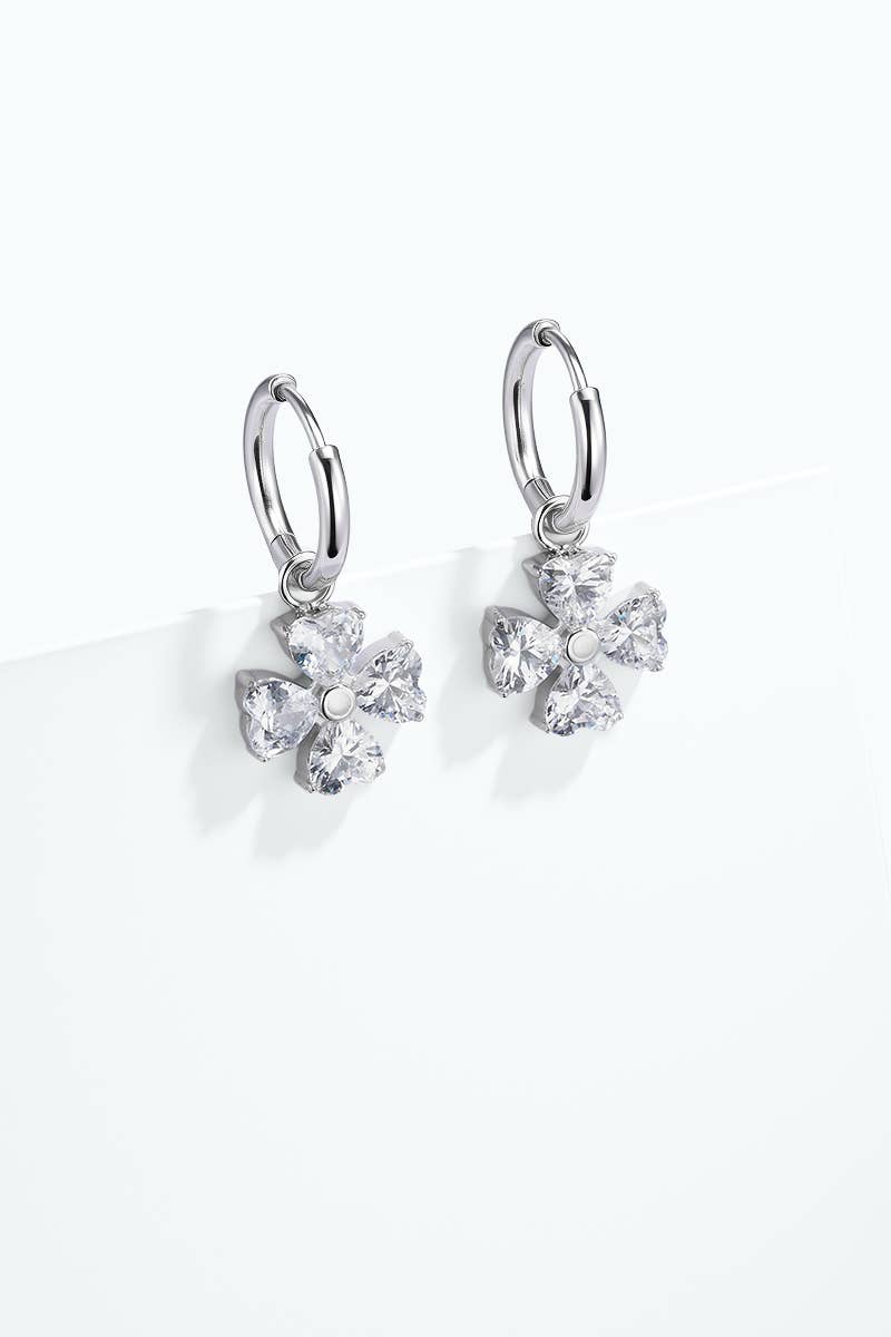 Boucles d'oreilles en acier inoxydable 124AQ612