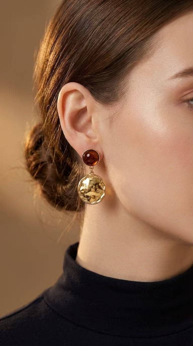 Boucles d'oreille en acier inoxydable 124RX232