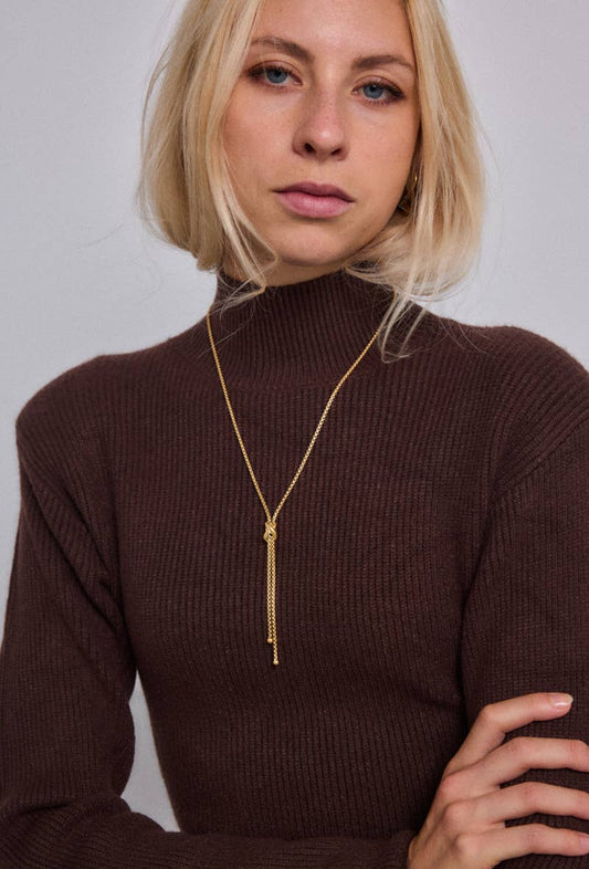 Stainless steel necklace 224AQ182