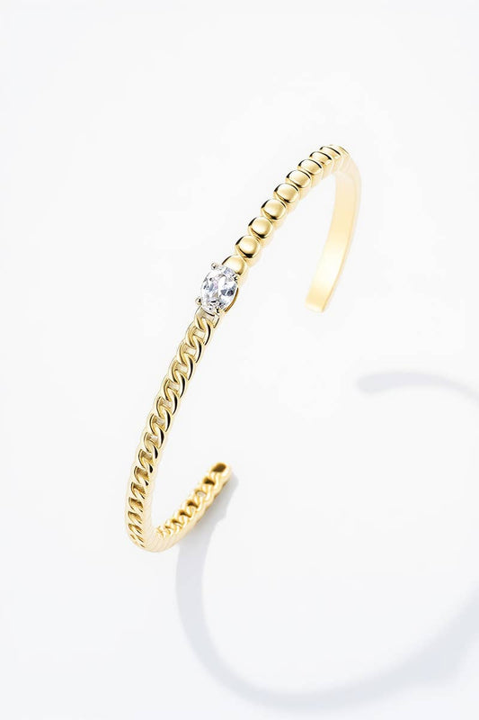 Bracelet jonc en acier inoxydable 324AQ187