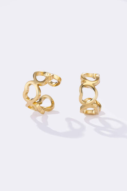 Stainless steel ear cuffs 124AQ528