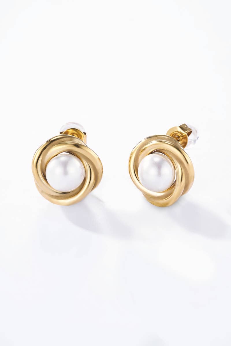 Boucles d'oreilles en acier inoxydable 124AQ312