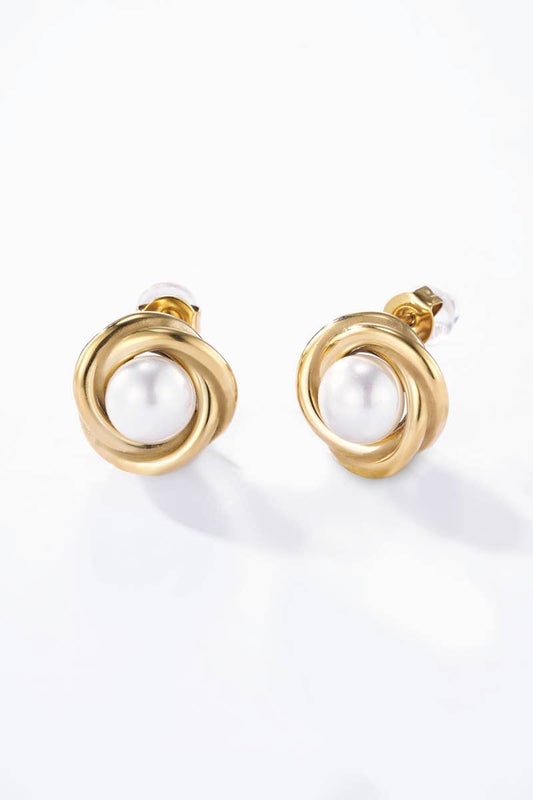 Boucles d'oreilles en acier inoxydable 124AQ312