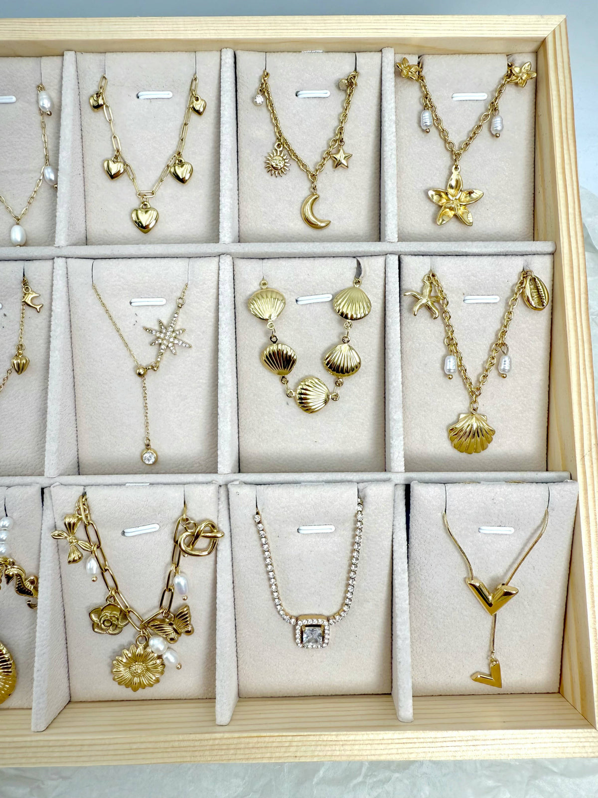 18-piece stainless steel necklace set SET278