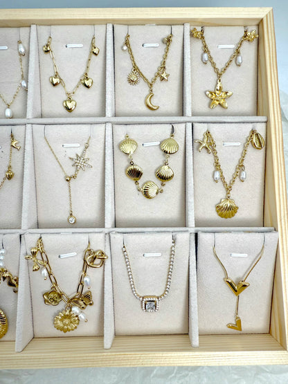 18-piece stainless steel necklace set SET278