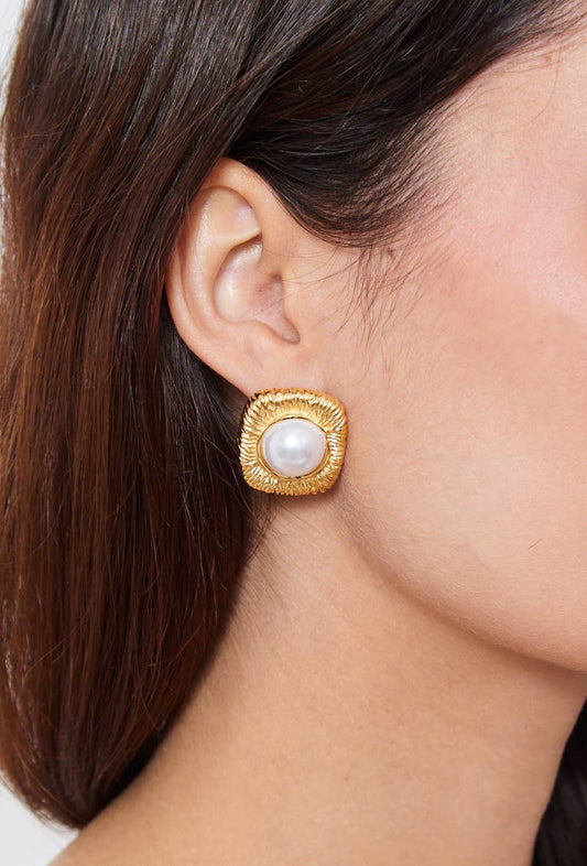Boucles d'oreilles en acier inoxydable 124AQ322