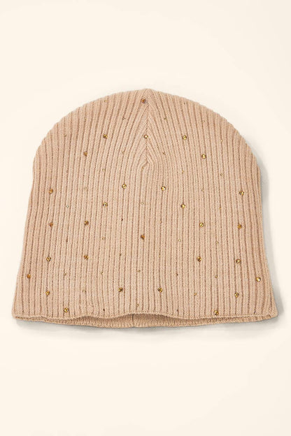 Bonnet côtelé à strass MJ302SD